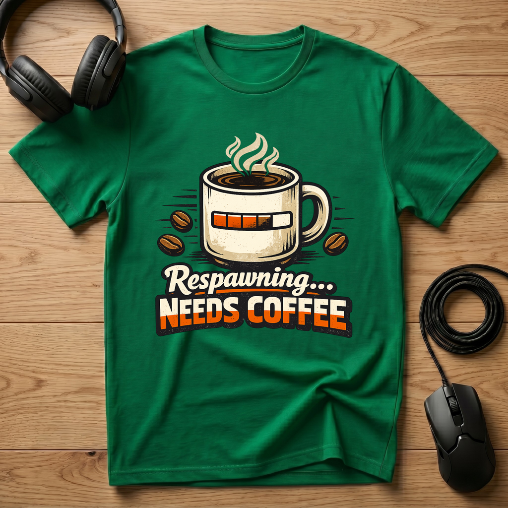 Respawning... Needs Coffee T-Shirt