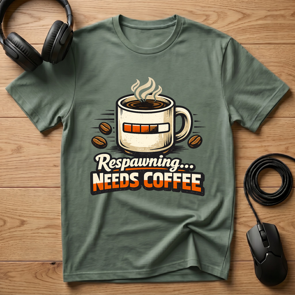 Respawning... Needs Coffee T-Shirt