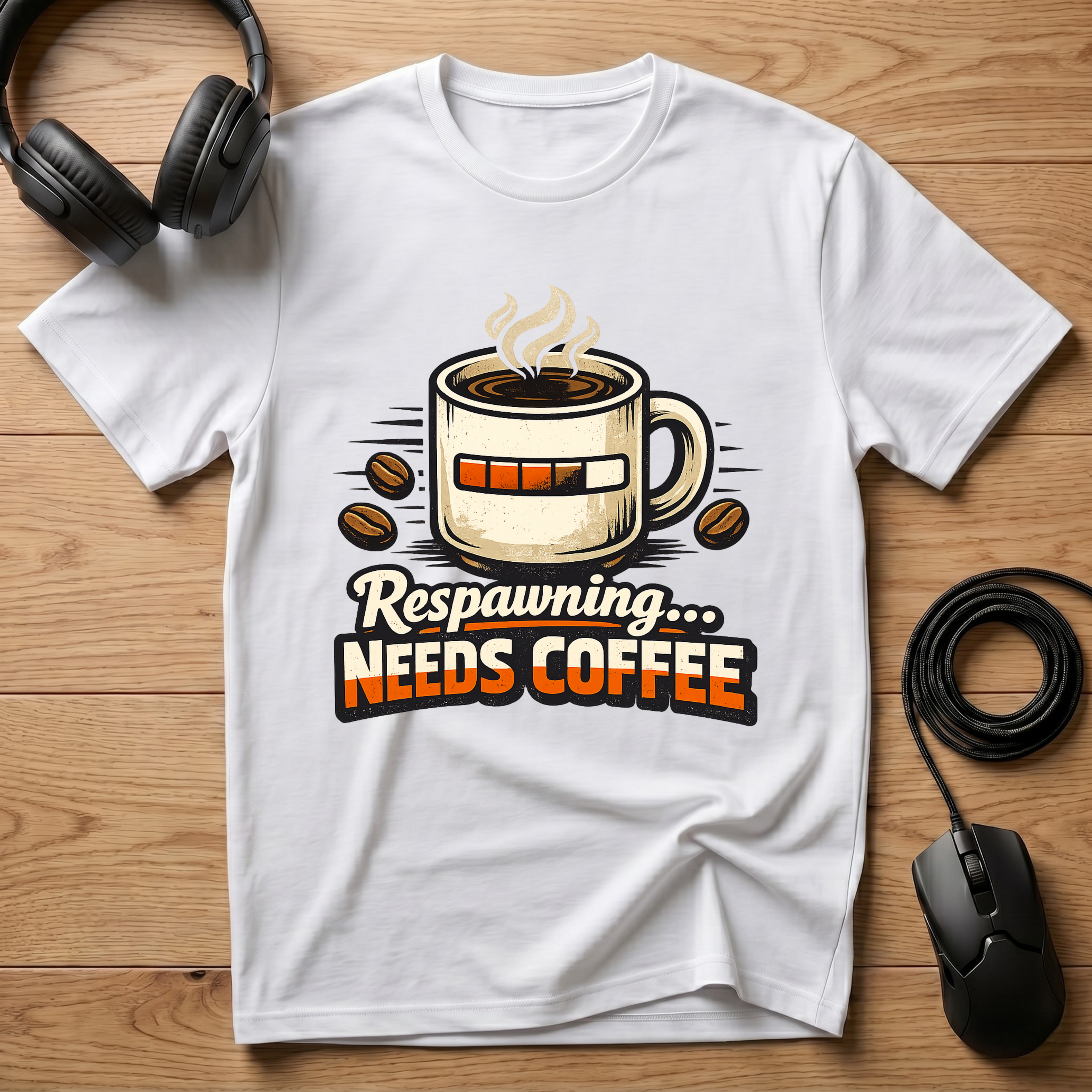 Respawning... Needs Coffee T-Shirt