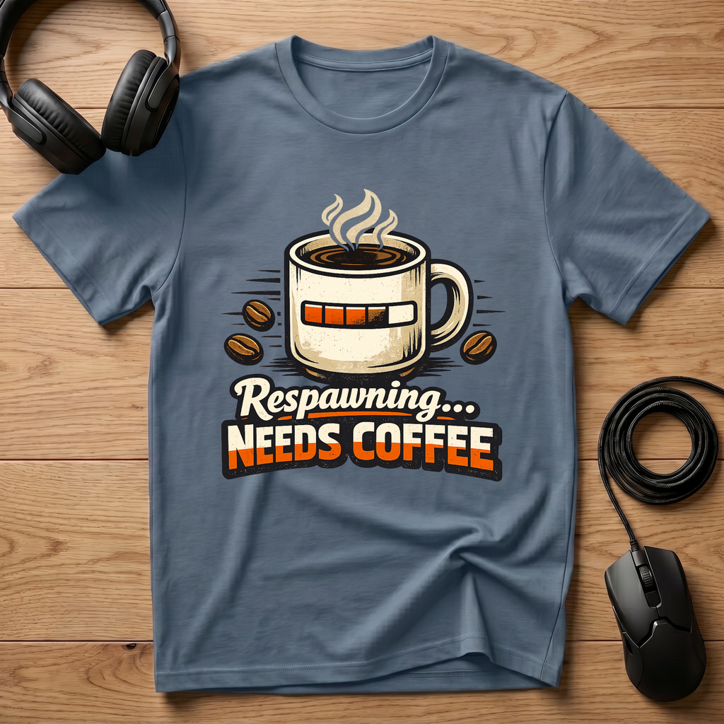 Respawning... Needs Coffee T-Shirt