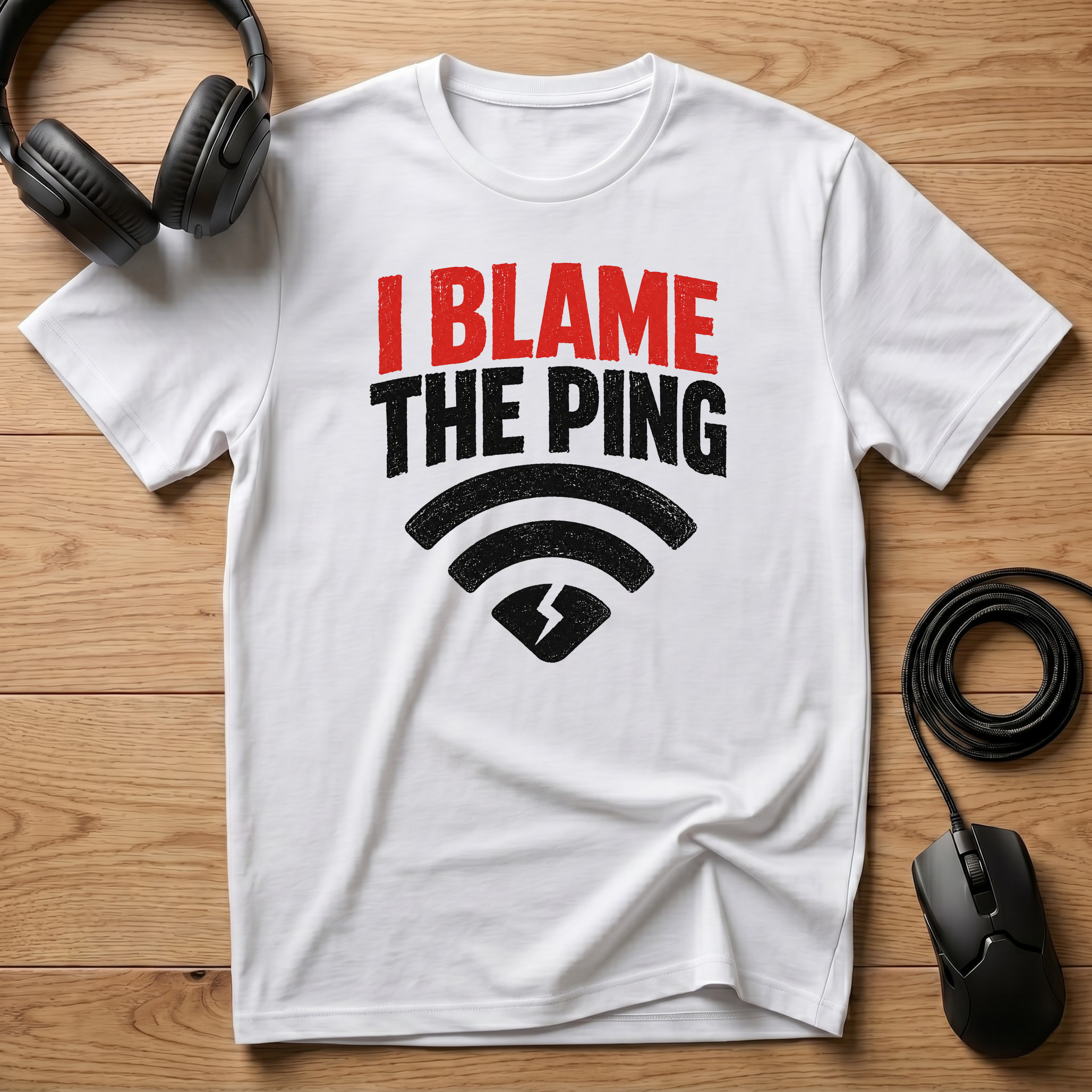I Blame The Ping Wi‑Fi Humor T-Shirt