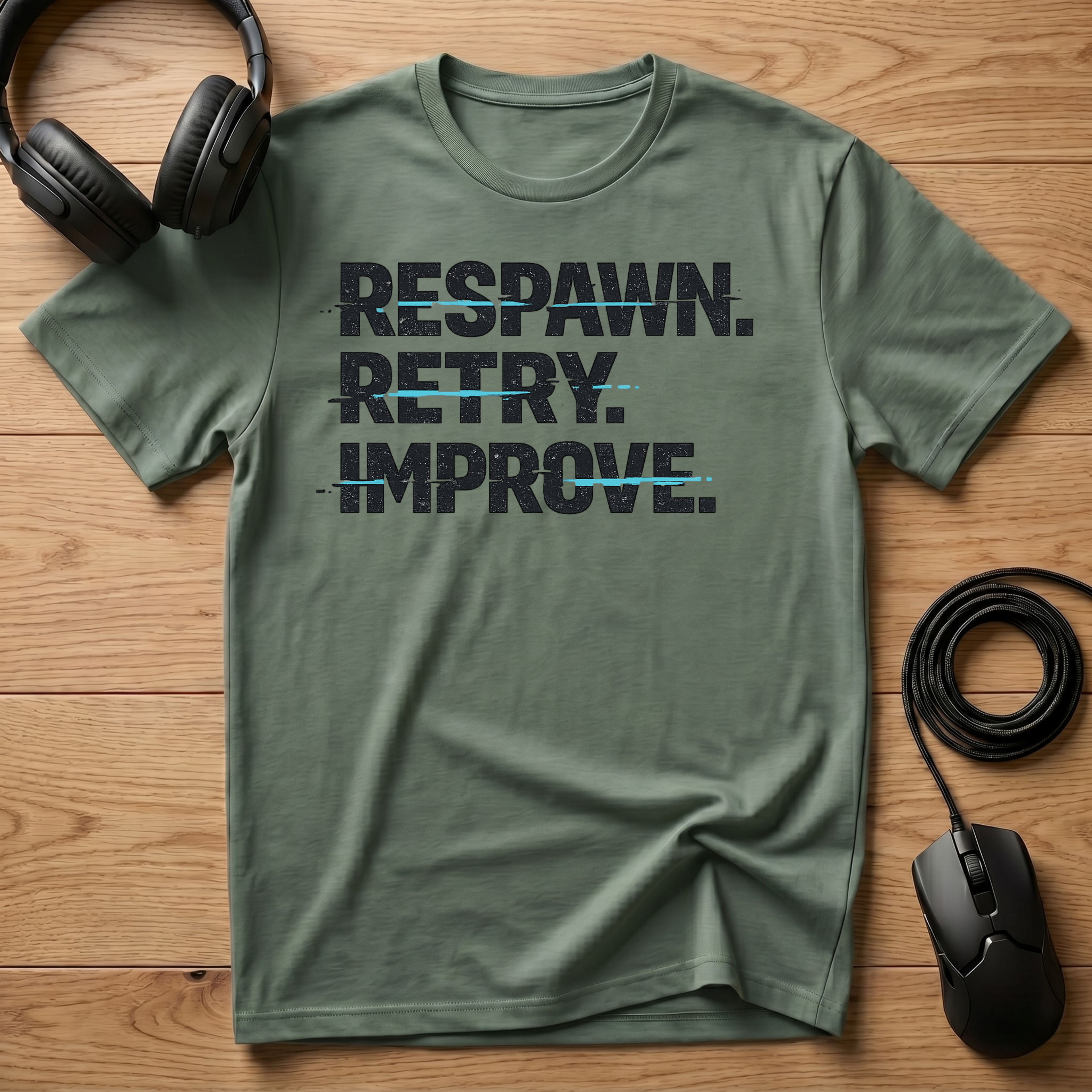 Respawn. Retry. Improve. T-Shirt