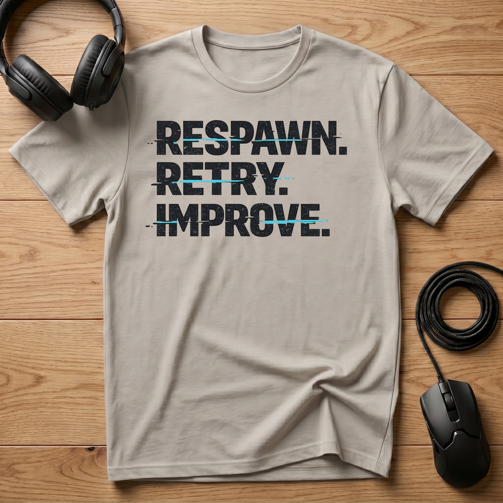 Respawn. Retry. Improve. T-Shirt