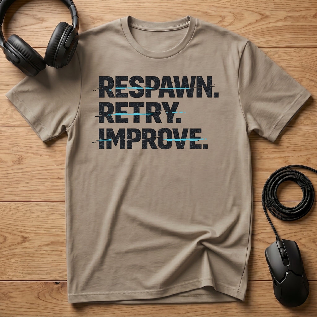 Respawn. Retry. Improve. T-Shirt