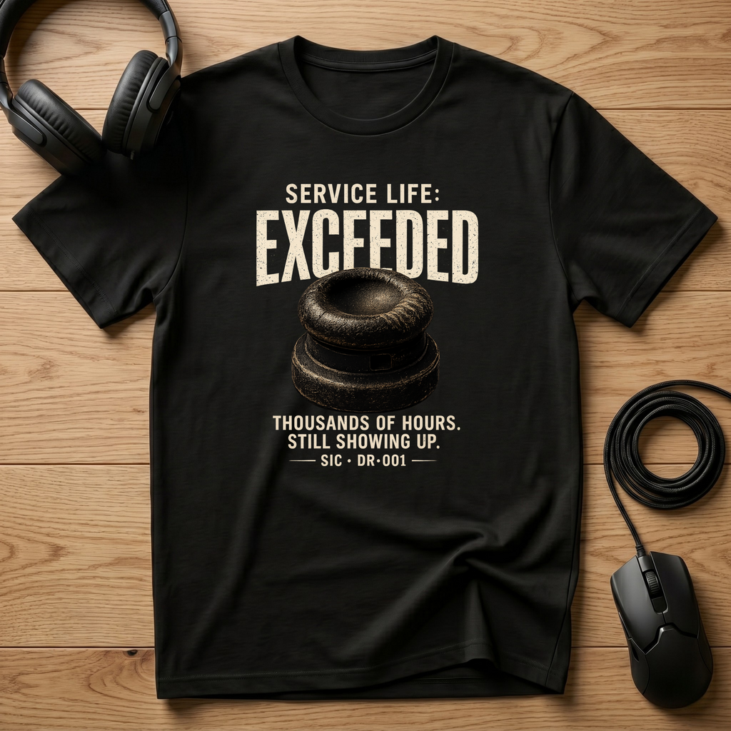 Service Life: Exceeded - Artifact Code(DR001) T-Shirt