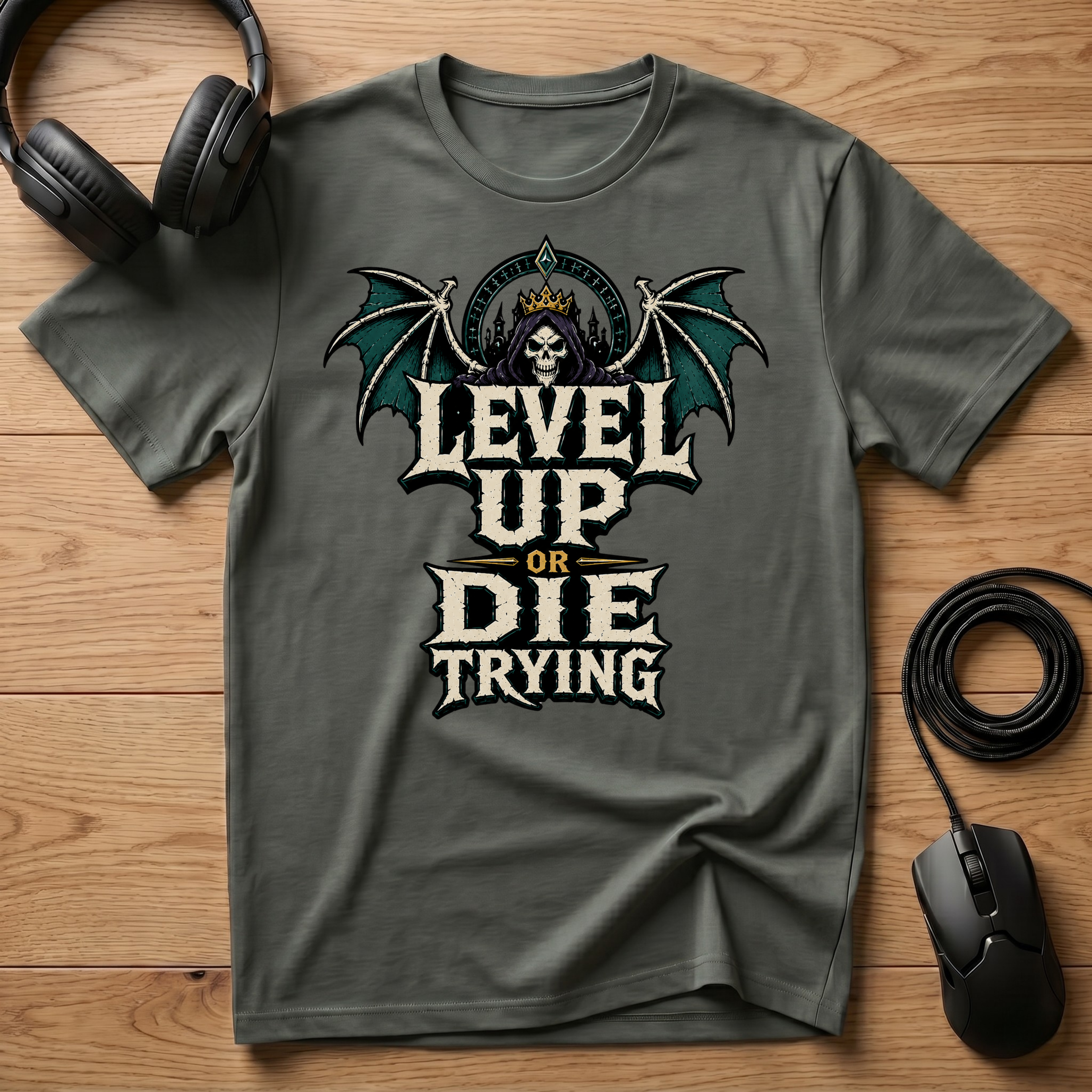 Level Up Or Die Trying T-Shirt