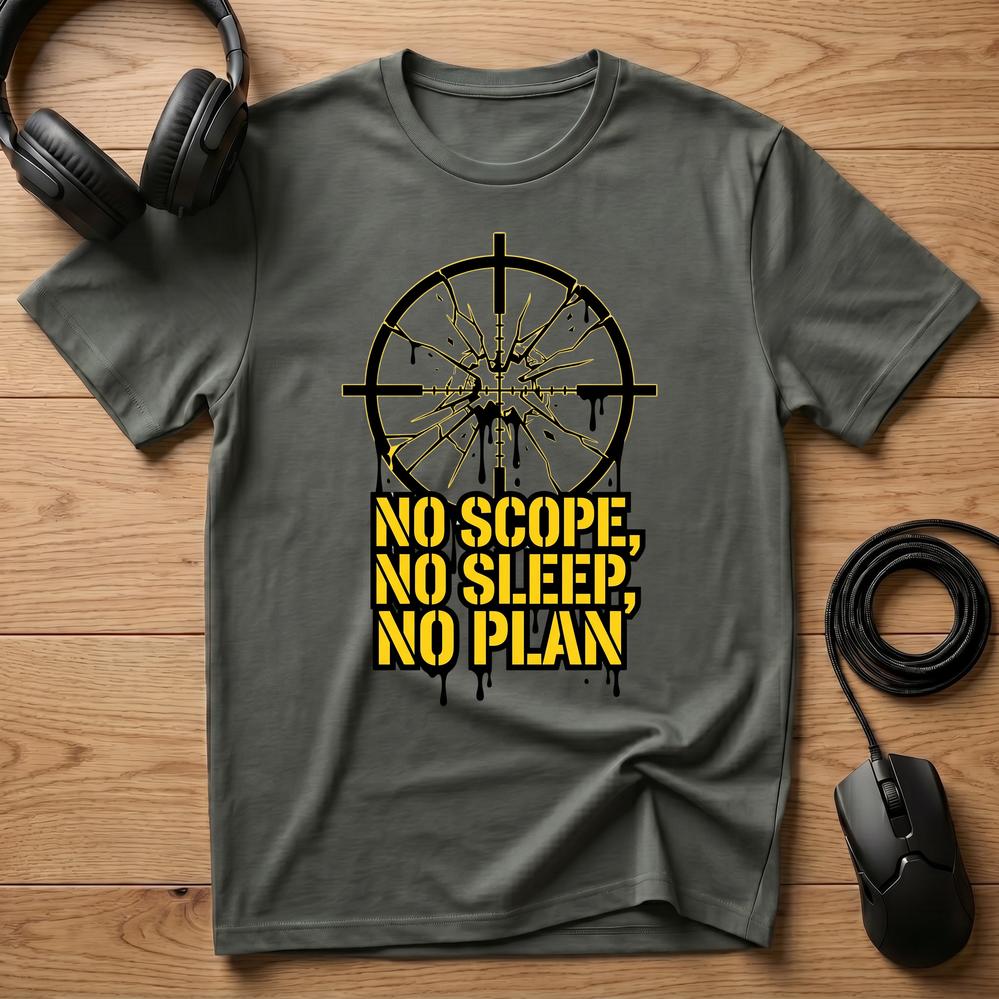 No Scope, No Sleep, No Plan T-Shirt