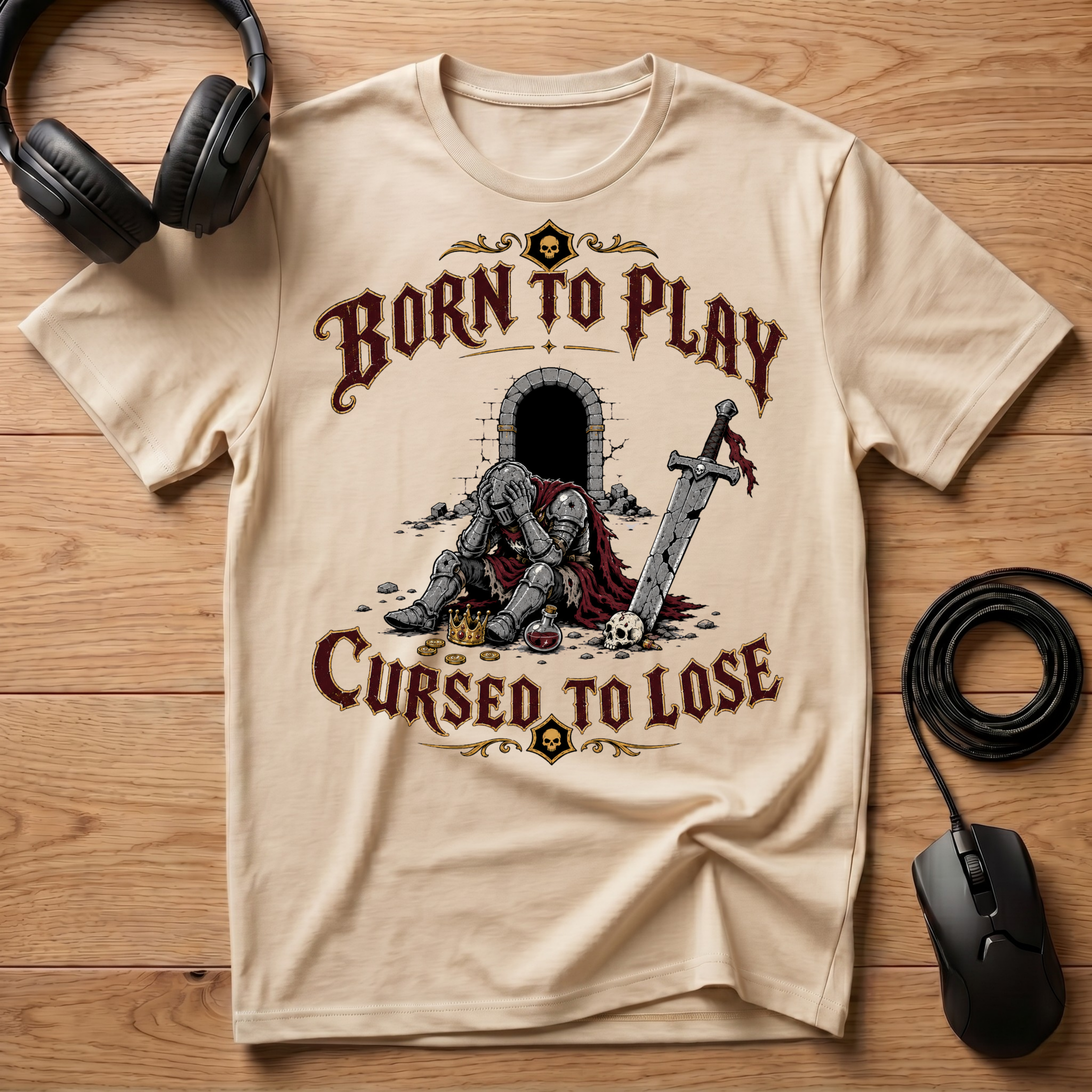 Born To Play Cursed To Lose T-Shirt