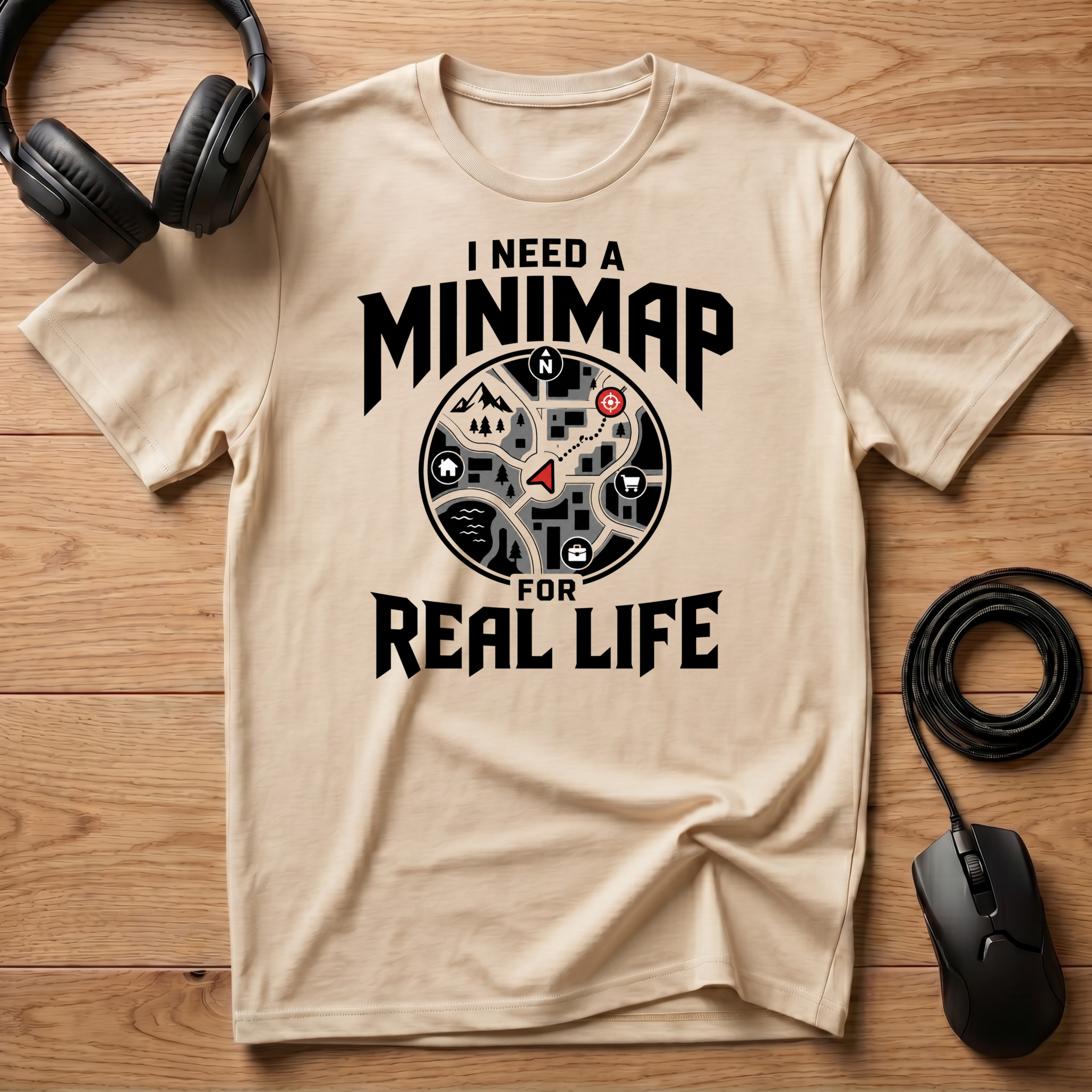 I Need A Mini-Map For Real Life T-Shirt