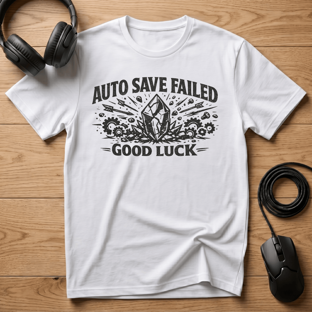 Auto Save Failed T-Shirt - Frame Breaks